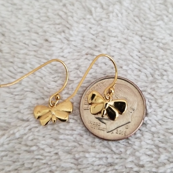 New Lucky Brand Butterfly Drop Earrings - Picture 4 of 5